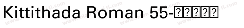 Kittithada Roman 55字体转换
